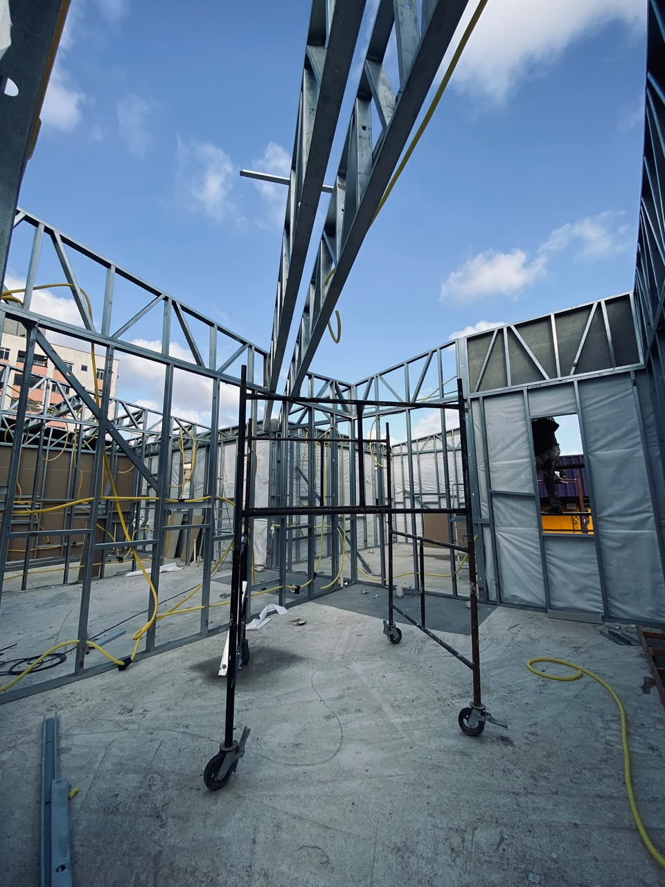 Execução de estrutura em Steel Frame